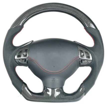 Mitsubishi Lancer Evolution EVO EX X 10 Leather Real Carbon Fiber Steering Wheel 2007-2017