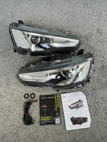 Lancer Evo X 10 headlights
