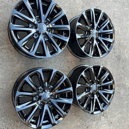 MITSUBISHI SEDAN ALLOY WHEELS 17 INCH ORIGINAL DONE IN GLOSS BLACK