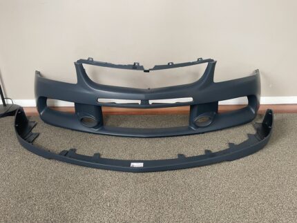 Mitsubishi Lancer Evo 9 Front and Rear Bumpers with front lip  -OEM factory and PLASTIC (CT9A Evo IX) - 6400B000 and 6410A378.