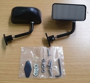 GP Carbon Fiber Race Small Mirrors Auto/Bike F1 Style Kit Side Wing Pair RH+LH